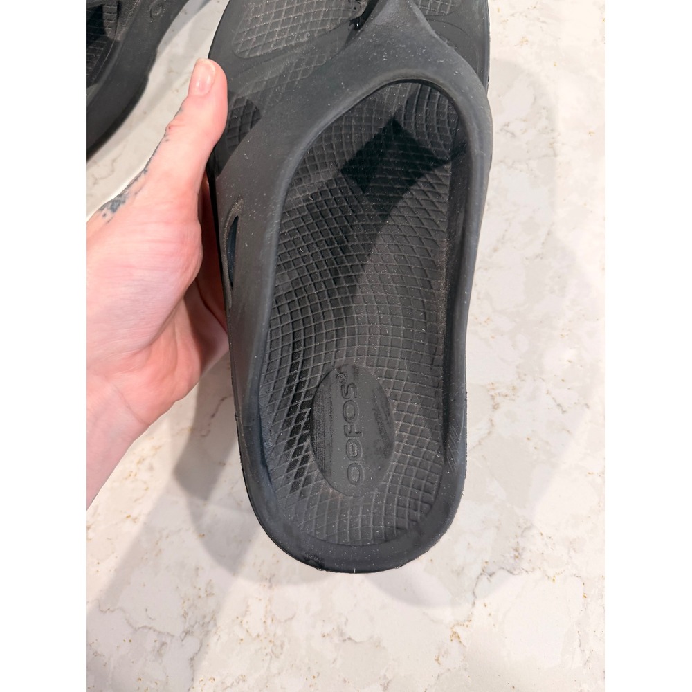 OOFOS OOriginal Recovery Sandals Black Mens 5 Womens 7 EU 38 Flip Flops - Picture 4 of 7